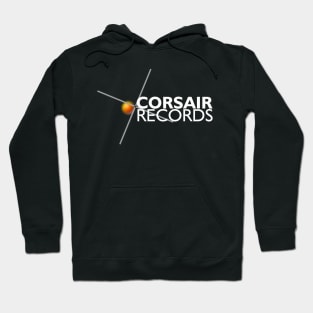 Corsair Records Logo White Text Hoodie